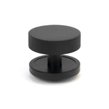 From The Anvil Door Furniture Matt Black From The Anvil - Matt Black Brompton Centre Door Knob (Plain)