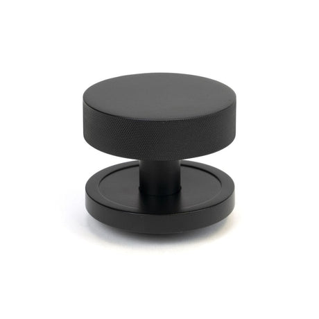 From The Anvil Door Furniture Matt Black From The Anvil - Matt Black Brompton Centre Door Knob (Plain)