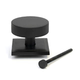 From The Anvil Door Furniture Matt Black / Square Centre Door Knob From The Anvil - Matt Black Brompton Centre Door Knob (Square)