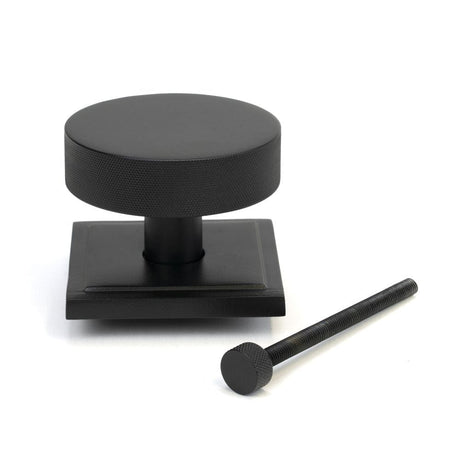 From The Anvil Door Furniture Matt Black / Square Centre Door Knob From The Anvil - Matt Black Brompton Centre Door Knob (Square)