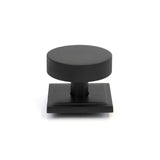 From The Anvil Door Furniture Matt Black / Square Centre Door Knob From The Anvil - Matt Black Brompton Centre Door Knob (Square)