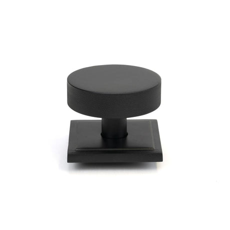From The Anvil Door Furniture Matt Black / Square Centre Door Knob From The Anvil - Matt Black Brompton Centre Door Knob (Square)