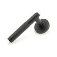 From The Anvil Door Furniture Matt Black / Round Rose From The Anvil - Matt Black Brompton Lever on Rose Set (Plain)