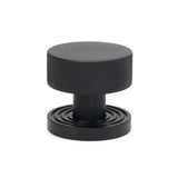 From The Anvil Door Furniture Matt Black / Mortice/Rim Knobs From The Anvil - Matt Black Brompton Mortice/Rim Knob Set (Beehive)