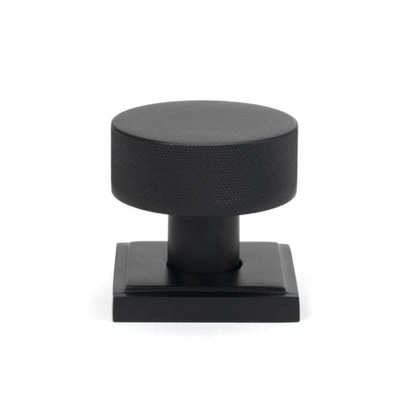 From The Anvil Door Furniture Matt Black / Mortice/Rim Knobs From The Anvil - Matt Black Brompton Mortice/Rim Knob Set (Square)