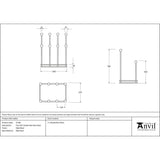From The Anvil Home & Garden Matt Black / Boot Racks From The Anvil - Matt Black Four Pair Boot Rack
