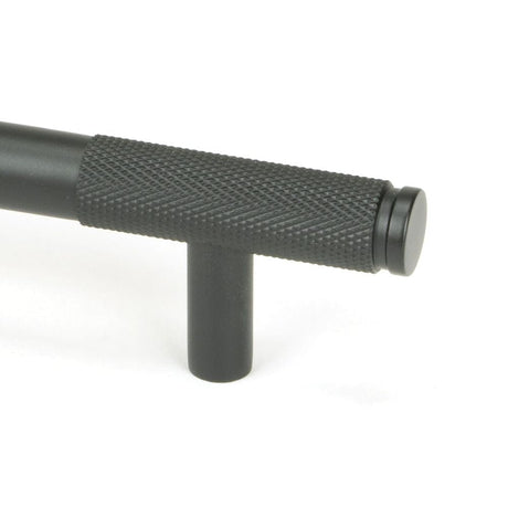 From The Anvil Cabinet Hardware Matt Black / Cabinet Pull Handles / Medium From The Anvil - Matt Black Half Brompton Pull Handle - Medium