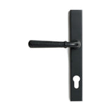 From The Anvil Door Furniture Matt Black / Multi Point Lock Set / 92mm c/c From The Anvil - Matt Black Hammered Newbury Slimline Espag. Lock Set
