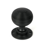 From The Anvil Door Furniture Matt Black / Mortice/Rim Knobs From The Anvil - Matt Black Heavy Beehive Mortice/Rim Knob Set