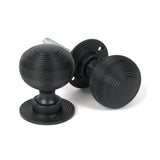 From The Anvil Door Furniture Matt Black / Mortice/Rim Knobs From The Anvil - Matt Black Heavy Beehive Mortice/Rim Knob Set