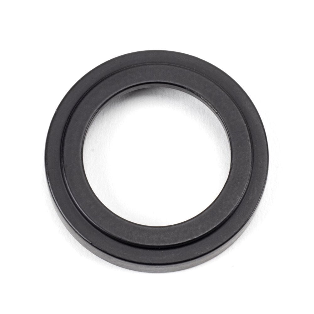 From The Anvil Door Furniture Matt Black / Mortice Key Profile Escutcheons From The Anvil - Matt Black Round Escutcheon (Art Deco)