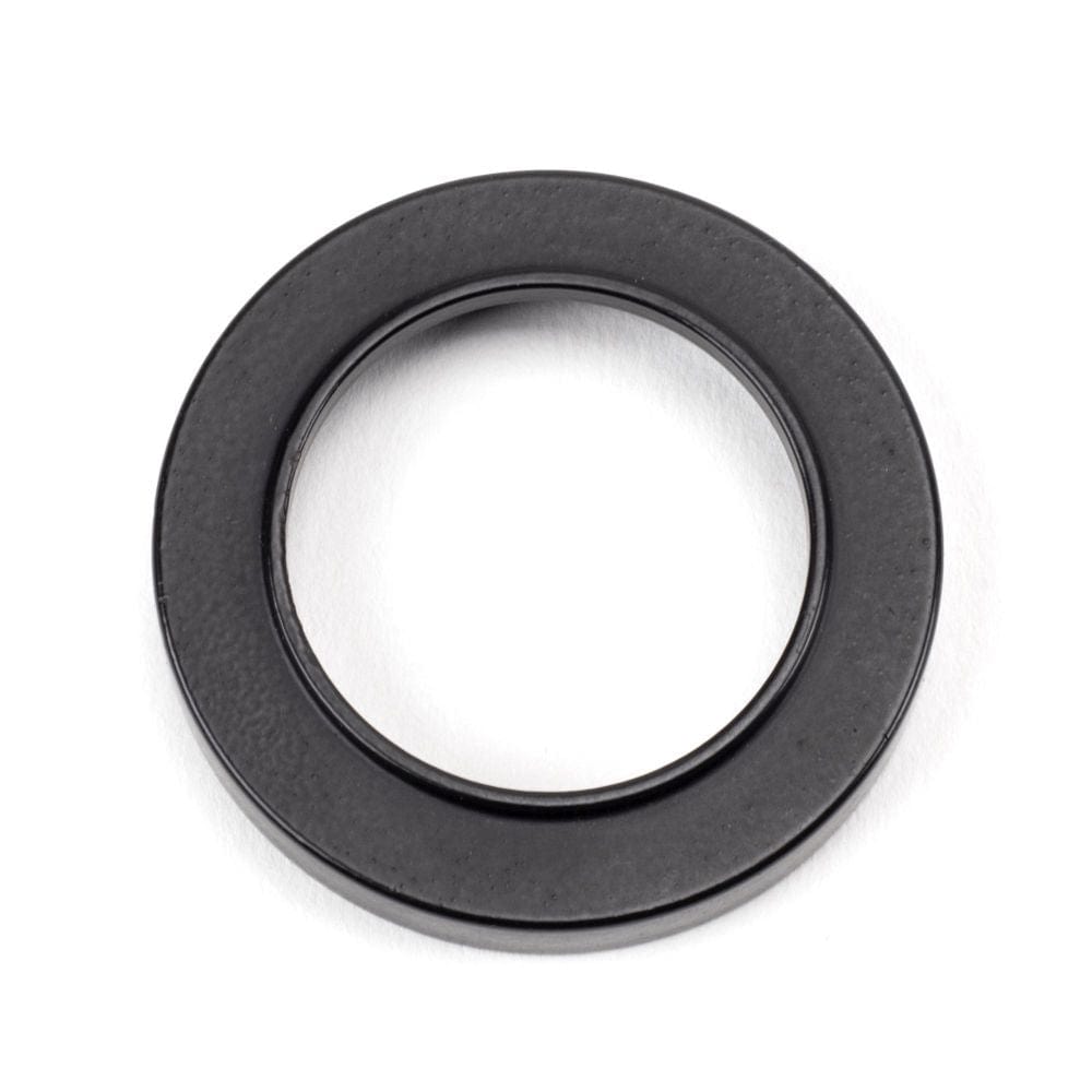 From The Anvil Door Furniture Matt Black / Mortice Key Profile Escutcheons From The Anvil - Matt Black Round Escutcheon (Plain)