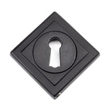 From The Anvil Door Furniture Matt Black / Mortice Key Profile Escutcheons From The Anvil - Matt Black Round Escutcheon (Square)