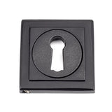 From The Anvil Door Furniture Matt Black / Mortice Key Profile Escutcheons From The Anvil - Matt Black Round Escutcheon (Square)