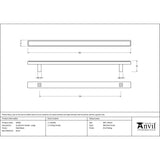 From The Anvil Cabinet Hardware Matt Black / Cabinet Pull Handles / Large From The Anvil - Matt Black Scully Pull Handle - Large