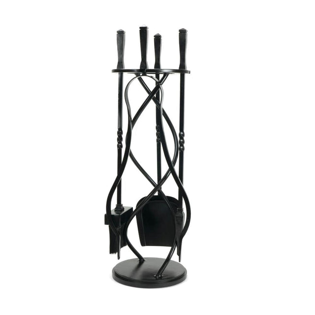 From The Anvil Home & Garden Matt Black / Companion Sets From The Anvil - Matt Black Spiral Companion Set - Avon Tools