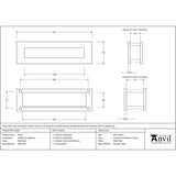 From The Anvil Door Furniture Matt Black / Sleeved Letterbox / 315 x 92mm From The Anvil - Matt Black Traditional Letterbox