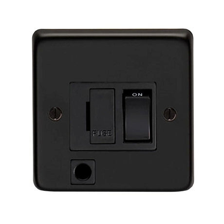 From The Anvil Electrical Matt Black / 13 Amp Switched Fuse From The Anvil - MB 13 Amp Switched Fuse + Flex