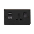 From The Anvil Electrical Matt Black / 45 Amp Switch & Socket From The Anvil - MB 45 Amp Switch & Socket