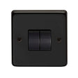 From The Anvil Electrical Matt Black / Double 10 Amp Switch From The Anvil - MB Double 10 Amp Switch