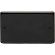 From The Anvil Electrical Matt Black / Double Blank Plate From The Anvil - MB Double Blank Plate