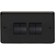 From The Anvil Electrical Matt Black / Quad 10 Amp Switch From The Anvil - MB Quad 10 Amp Switch