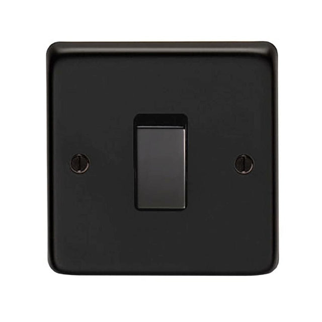 From The Anvil Electrical Matt Black / Single 10 Amp Switch From The Anvil - MB Single 10 Amp Switch