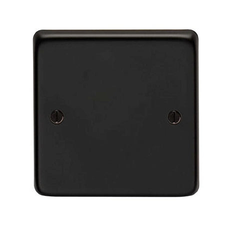 From The Anvil Electrical Matt Black / Single Blank Plate From The Anvil - MB Single Blank Plate