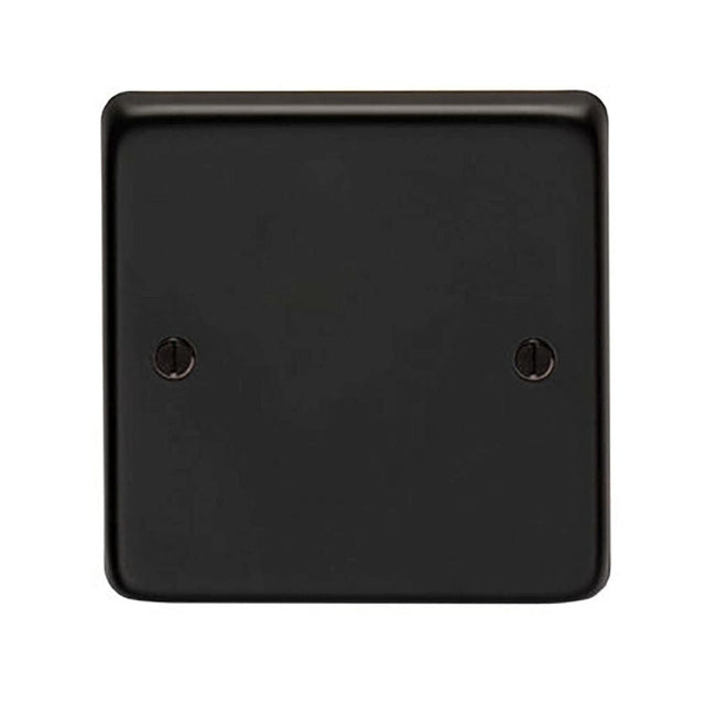 From The Anvil Electrical Matt Black / Single Blank Plate From The Anvil - MB Single Blank Plate