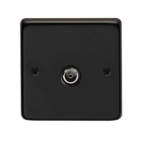 From The Anvil Electrical Matt Black / TV From The Anvil - MB Single TV Socket