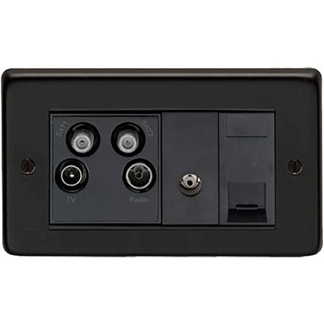 From The Anvil Electrical Matt Black / Sky Plus Socket From The Anvil - MB Sky Plus Socket