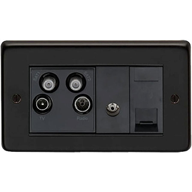 From The Anvil Electrical Matt Black / Sky Plus Socket From The Anvil - MB Sky Plus Socket