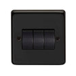 From The Anvil Electrical Matt Black / Triple 10 Amp Switch From The Anvil - MB Triple 10m Amp Switch