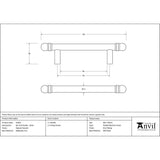 From The Anvil Cabinet Hardware Natural Smooth / Cabinet Pull Handles From The Anvil - Natural Smooth 156mm Bar Pull Handle