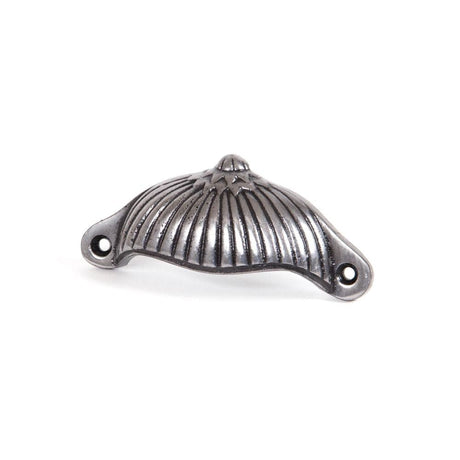 From The Anvil Cabinet Hardware Natural Smooth / Cabinet Cup Pulls From The Anvil - Natural Smooth 4" Flower Drawer Pull