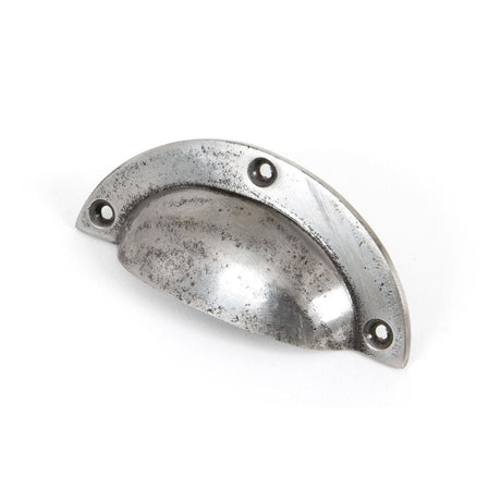 From The Anvil Cabinet Hardware Natural Smooth / Cabinet Cup Pulls From The Anvil - Natural Smooth 4" Plain Drawer Pull
