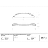 From The Anvil Cabinet Hardware Natural Smooth / Cabinet Pull Handles From The Anvil - Natural Smooth 5" Shell Pull Handle