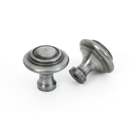 From The Anvil Cabinet Hardware Natural Smooth / Cabinet Knobs / Large From The Anvil - Natural Smooth Ringed Cabinet Knob - Large
