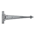 From The Anvil Hinges Pewter Patina / Tee Hinges / 12" (304mm) From The Anvil - Pewter 12" Arrow Head T Hinge (pair)