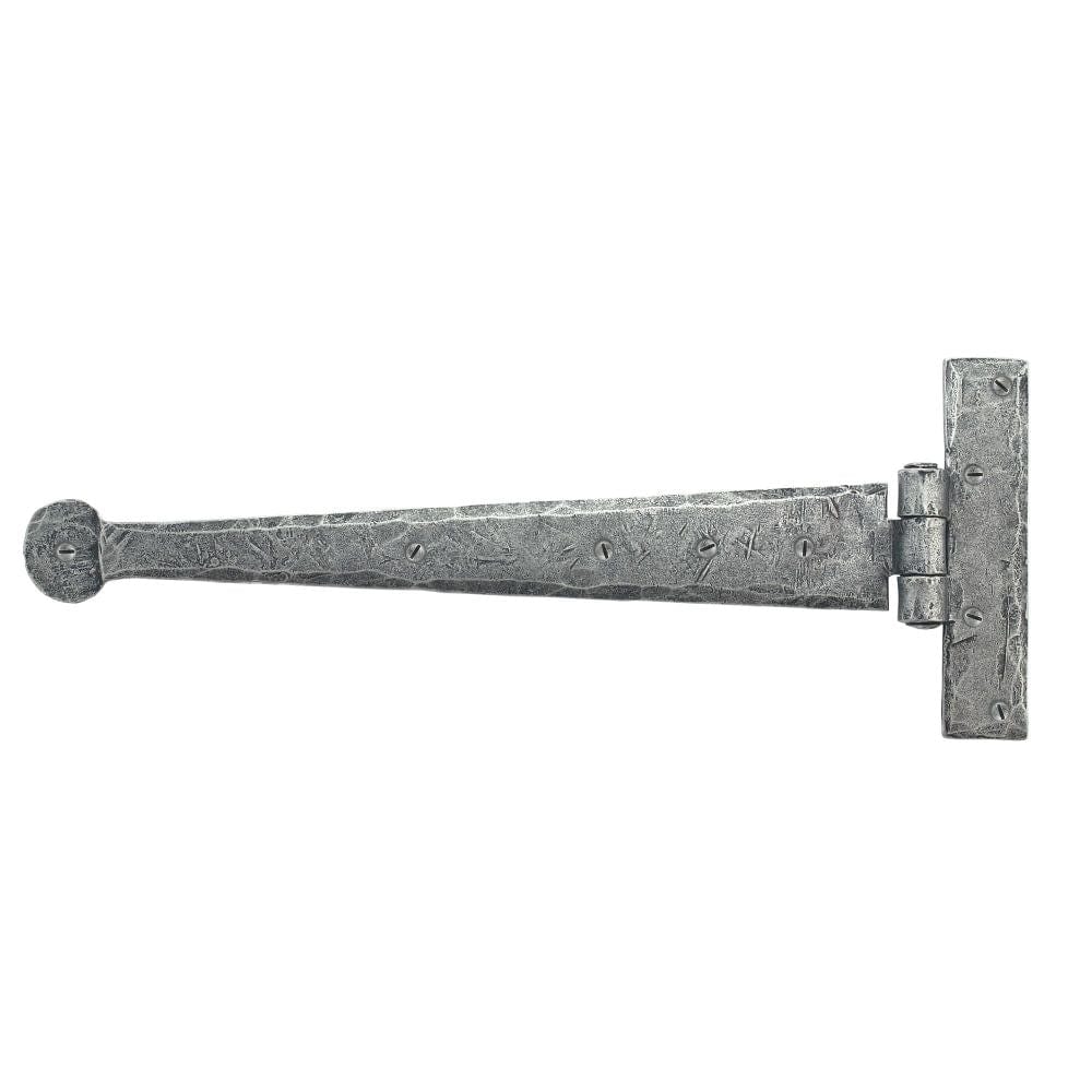From The Anvil Hinges Pewter Patina / Tee Hinges / 12" (304mm) From The Anvil - Pewter 12" Penny End T Hinge (pair)