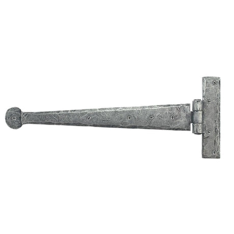 From The Anvil Hinges Pewter Patina / Tee Hinges / 12" (304mm) From The Anvil - Pewter 12" Penny End T Hinge (pair)
