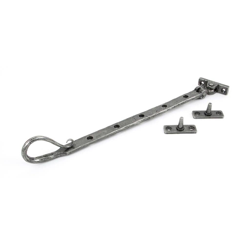 From The Anvil Window Furniture Pewter Patina / 12"/300mm From The Anvil - Pewter 12" Shepherd's Crook Stay