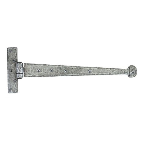From The Anvil Hinges Pewter Patina / Tee Hinges / 15" (381mm) From The Anvil - Pewter 15" Penny End T Hinge (pair)