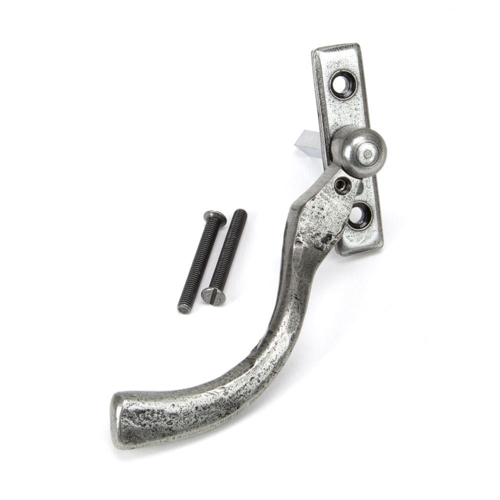 From The Anvil Window Furniture Pewter Patina / Left Hand / Yes From The Anvil - Pewter 16mm Peardrop Espag - LH