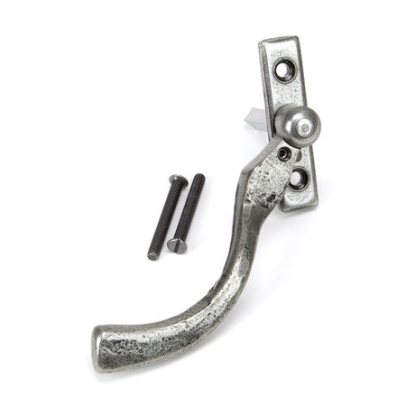 From The Anvil Window Furniture Pewter Patina / Left Hand / Yes From The Anvil - Pewter 16mm Peardrop Espag - LH