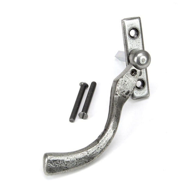 From The Anvil Window Furniture Pewter Patina / Left Hand / Yes From The Anvil - Pewter 16mm Peardrop Espag - LH