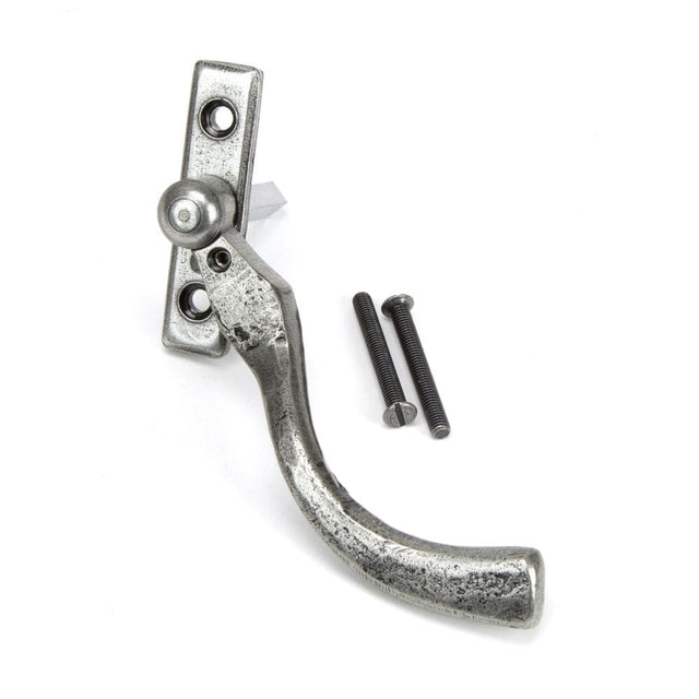 From The Anvil Window Furniture Pewter Patina / Right Hand / Yes From The Anvil - Pewter 16mm Peardrop Espag - RH
