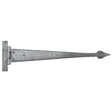 From The Anvil Hinges Pewter Patina / Tee Hinges / 18" (457mm) From The Anvil - Pewter 18" Arrow Head T Hinge (pair)