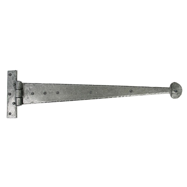 From The Anvil Hinges Pewter Patina / Tee Hinges / 22" (559mm) From The Anvil - Pewter 22" Penny End T Hinge (pair)