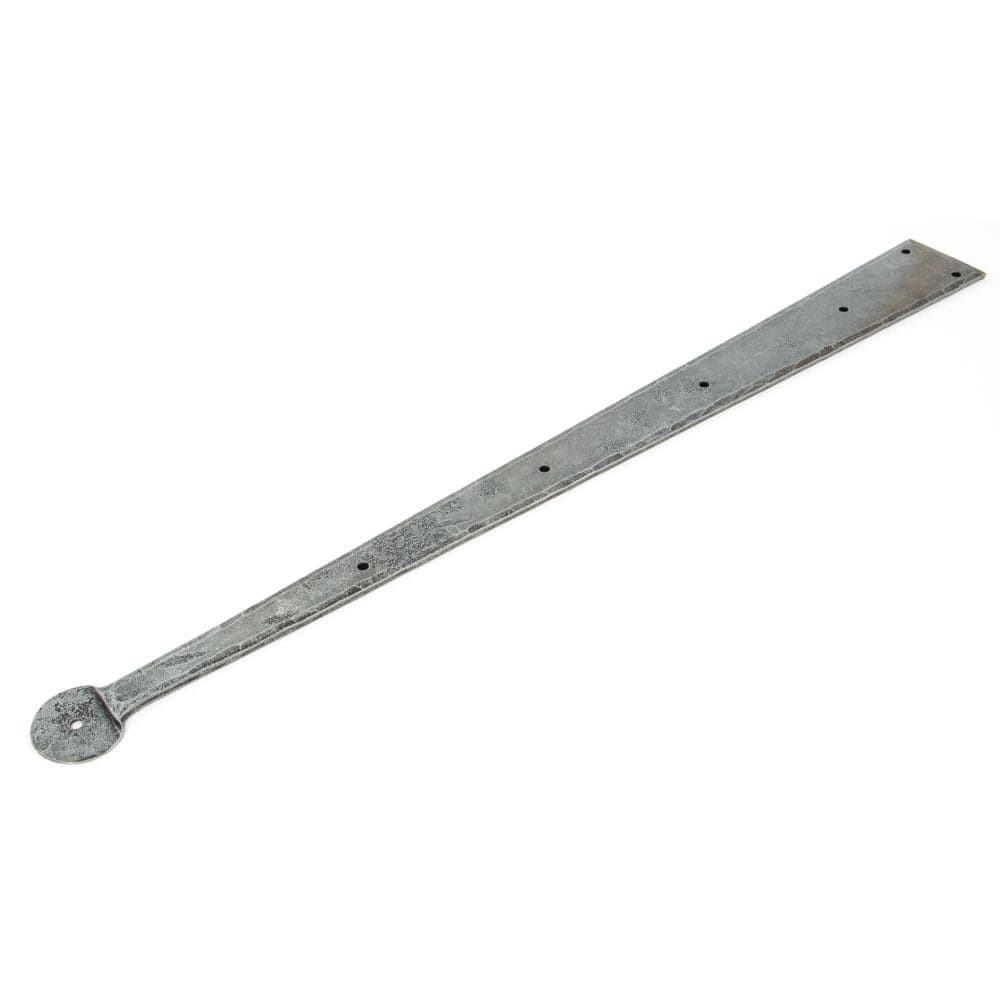 From The Anvil Hinges Pewter Patina / Hinge Fronts / 4" x (102mm) From The Anvil - Pewter 24" Penny End Hinge Front (pair)